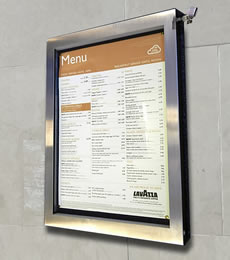 Menu Display Cases